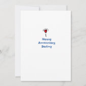 Jubileum Cute Couple Ageing Love Forever Kaart (Achterkant)