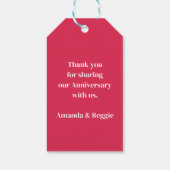 Jubileum Cute Eland Persoonlijk Cadeaulabel (Achterkant)