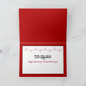 Jubileum Cute Peanut Couple Kaart (Binnen)