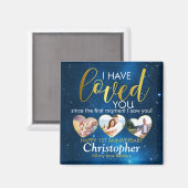 Jubileum dat ik van je hou sinds Foto Collage Magneet (Voorkant / Achterkant)