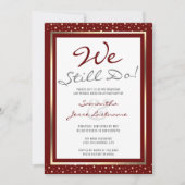 Jubileum dat we nog steeds met legant Gold uitnodi Kaart (Voorkant)