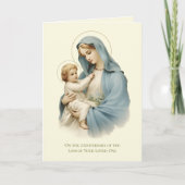 Jubileum de dood hield van een Maria Jezus Kaart (Voorkant)