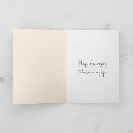 Jubileum Deer Antler Herfstboeket Kaart (Binnen)