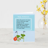 Jubileum Devotional Wenskaart Kaart (Gele Bloem)