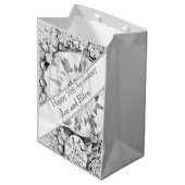 Jubileum Diamond 10e bruiloft Medium Cadeauzakje (Voorkant Gekanteld)