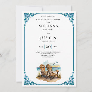 Jubileum Diner Strandstoelen Kaart
