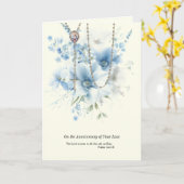 Jubileum Dood Verlies Rozenkrans Maagd Maria Flora Kaart (Gele Bloem)