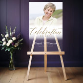 Jubileum dood viering van levensfotogeheugen acryl bord