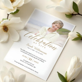 Jubileum dood viering van levensfotogeheugen kaart