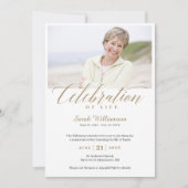 Jubileum dood viering van levensfotogeheugen kaart (Voorkant)