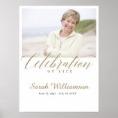 Jubileum dood viering van levensfotogeheugen poster (Voorkant)