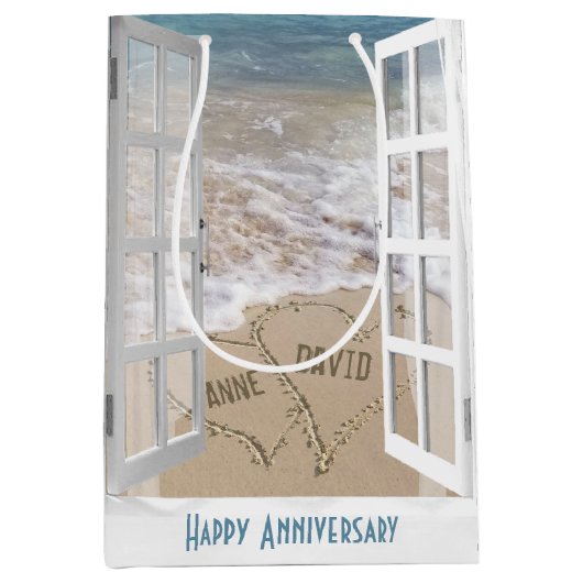 Jubileum doorsnede Gemiddelde Gift Bag Medium Cadeauzakje (Voorkant)