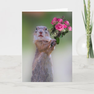 Jubileum eekhoorn kaart