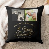 Jubileum Elegant JAREN IN FOREVER 2 Foto's Kussen (Deken)