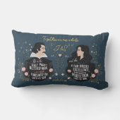 Jubileum Elegant Monogram Sprookje Spreuk Kussen (Achterkant)