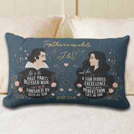 Jubileum Elegant Monogram Sprookjescitaat Kussen