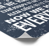 Jubileum en 2 Gezinnen Verjaardagen Aangepaste afd Poster (Hoek)