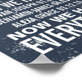 Jubileum en 3 Gezinnen Verjaardagen Aangepaste afd Poster (Hoek)