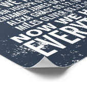 Jubileum en 4 Gezinnen Verjaardagen Aangepaste afd Poster (Hoek)