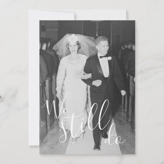 Jubileum en foto's van bruiloft we BEWERKEN nog st Kaart (Achterkant)