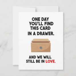 Jubileum- en Valentijnscadeau voor Boyfriend Feestdagenkaart