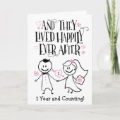 Jubileum, en ze leefden gelukkig altijd na auto kaart (Voorkant)