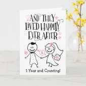 Jubileum, en ze leefden gelukkig altijd na auto kaart (Gele Bloem)