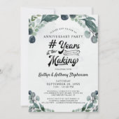 Jubileum Eucalyptus # JAAR IN DE MAKEN Kaart (Voorkant)