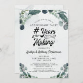 Jubileum Eucalyptus # JAAR IN DE MAKING Kaart (Voorkant / Achterkant)