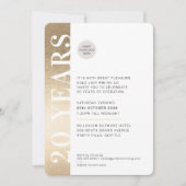 JUBILEUM EVENT modern minimal logo gold zwart Kaart (Voorkant)