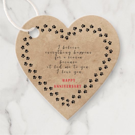 Jubileum Favor Tags Bedankjes Labels (Voorkant)