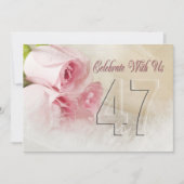 Jubileum feestuitnodiging voor 47 jaar kaart (Voorkant)
