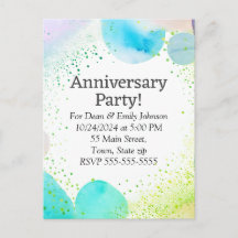 Jubileum feestuitnodigingen