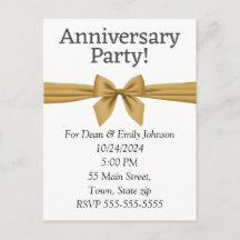 Jubileum feestuitnodigingen