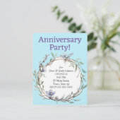 Jubileum feestuitnodigingen uitnodiging briefkaart (Staand voorkant)