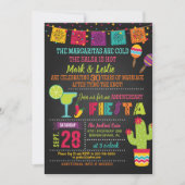 Jubileum Fiesta Invitation - Chalkboard Kaart (Voorkant)