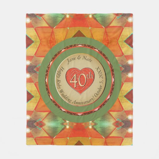 Jubileum Fleece Blanket Deken (Voorkant)