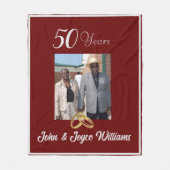 Jubileum Fleece Deken (Voorkant)