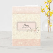 Jubileum Floral Bouquet Kaart (Gele Bloem)