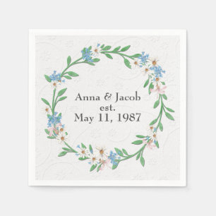 Jubileum Flower Wreath Napkins Servet