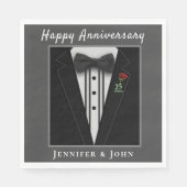 Jubileum Formele tube Aangepast Servet (Voorkant)