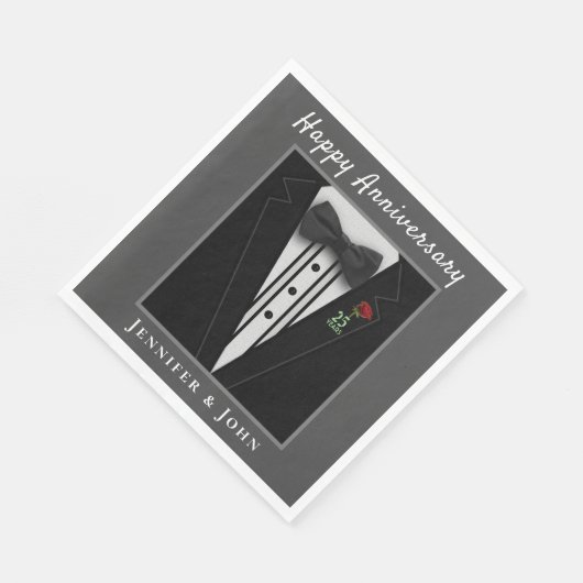 Jubileum Formele tube Aangepast Servet (Hoek)