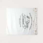 Jubileum Foto Backdrop # Jaar in Naar Eeuwig Wandkleed (Voorkant (horizontaal))