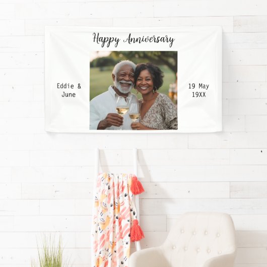 Jubileum Foto Modern Banner Wit (Insitu)