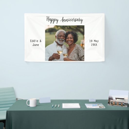 Jubileum Foto Modern Banner Wit (Beurs)