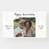 Jubileum Foto Modern Banner Wit (Horizontaal)