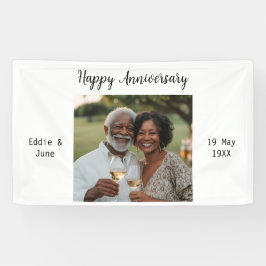 Jubileum Foto Modern Banner Wit