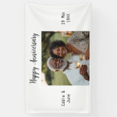 Jubileum Foto Modern Banner Wit (Verticaal)