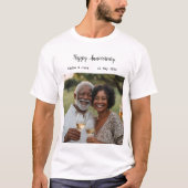 Jubileum foto modern t-shirt (Voorkant)