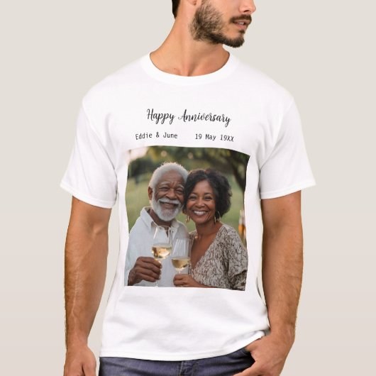 Jubileum foto modern t-shirt (Voorkant)